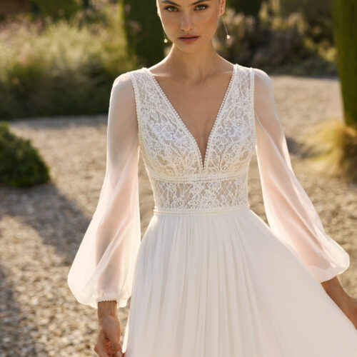 Alma novia modelo Maia grupo rosa clara coleccion 2027